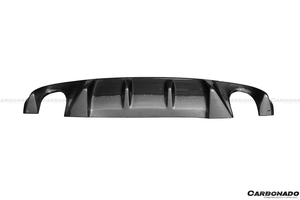 Carbonado 2014-2017 Infiniti Q50 Sedan VE Style Rear Lip and Diffuser