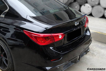 Alerón de maletero de fibra de carbono estilo DP para Infiniti Q50 Sedán 2014-2024