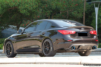 Carbonado 2014-2017 Infiniti Q50 Sedan SN Style Rear Lip