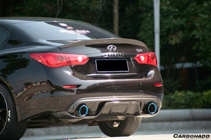 Alerón de maletero de fibra de carbono estilo DP para Infiniti Q50 Sedán 2014-2024