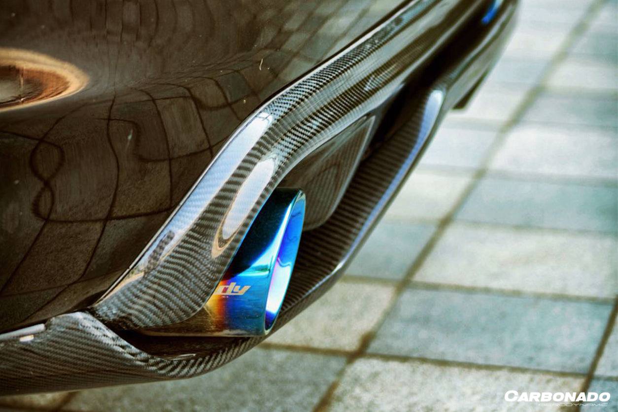 Carbonado 2014-2017 Infiniti Q50 Sedan VE Style Rear Lip and Diffuser