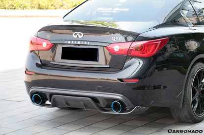 Alerón de maletero de fibra de carbono estilo DP para Infiniti Q50 Sedán 2014-2024