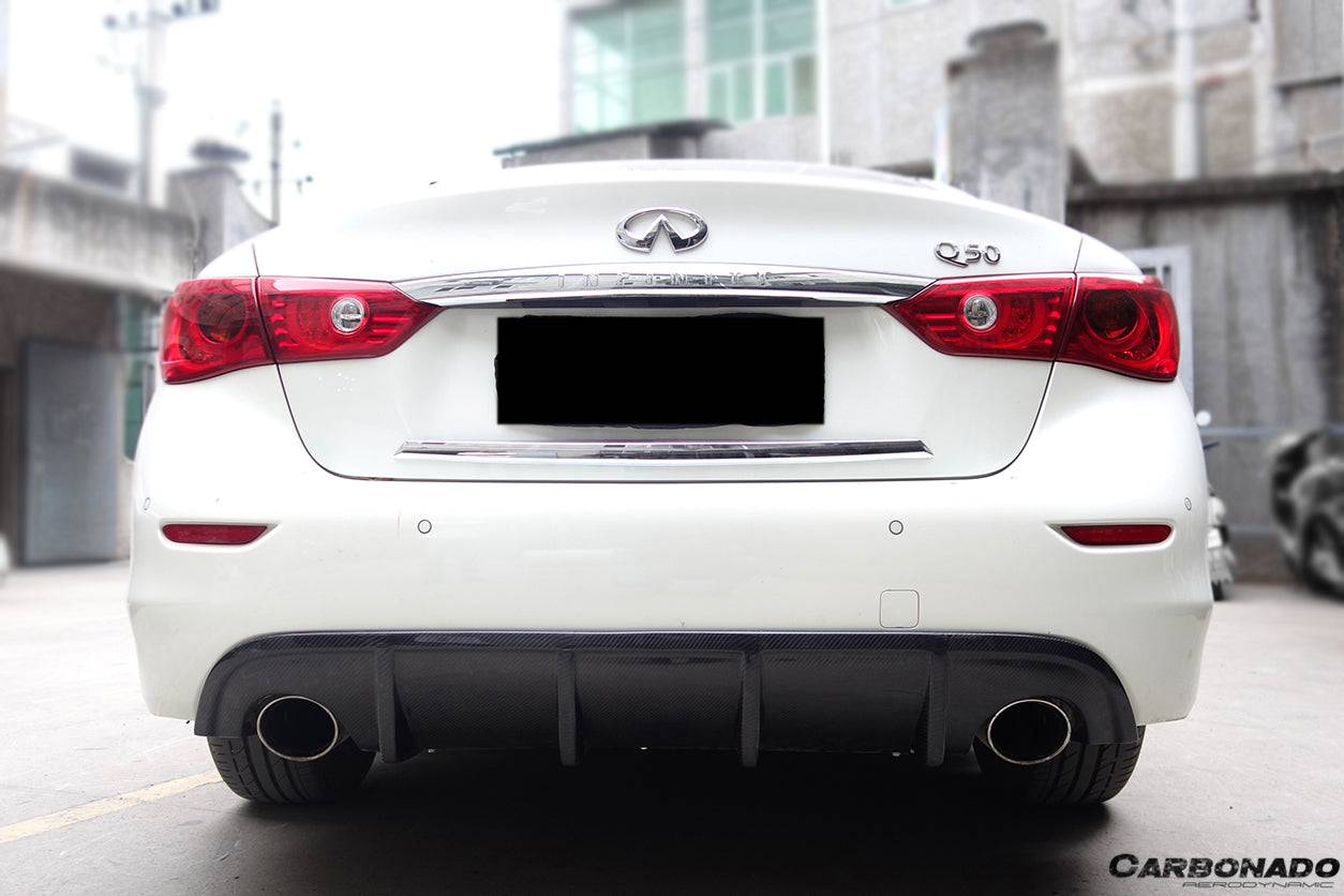 Carbonado 2014-2017 Infiniti Q50 Sedan SN Style Rear Lip