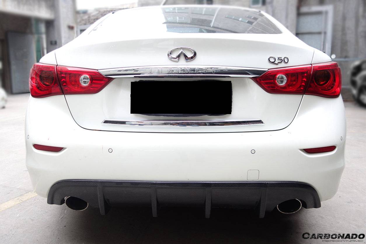 Carbonado 2014-2017 Infiniti Q50 Sedan SN Style Rear Lip