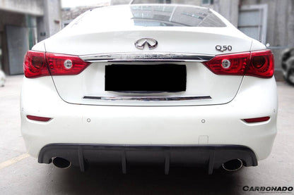 Carbonado 2014-2017 Infiniti Q50 Sedan SN Style Rear Lip