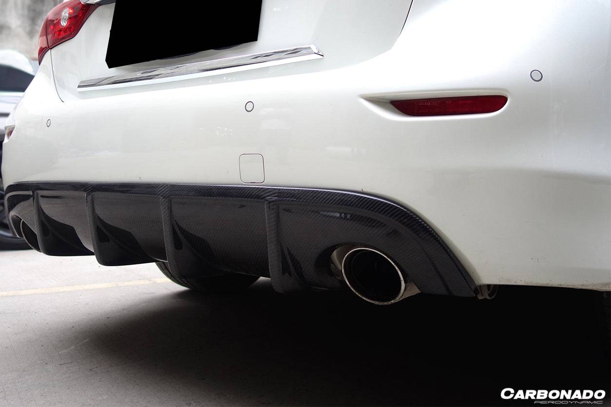 Carbonado 2014-2017 Infiniti Q50 Sedan SN Style Rear Lip