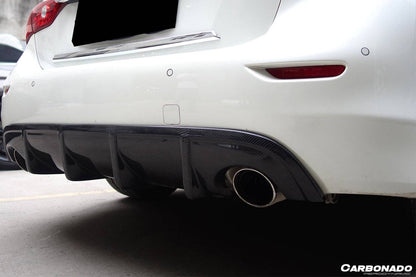 Carbonado 2014-2017 Infiniti Q50 Sedan SN Style Rear Lip