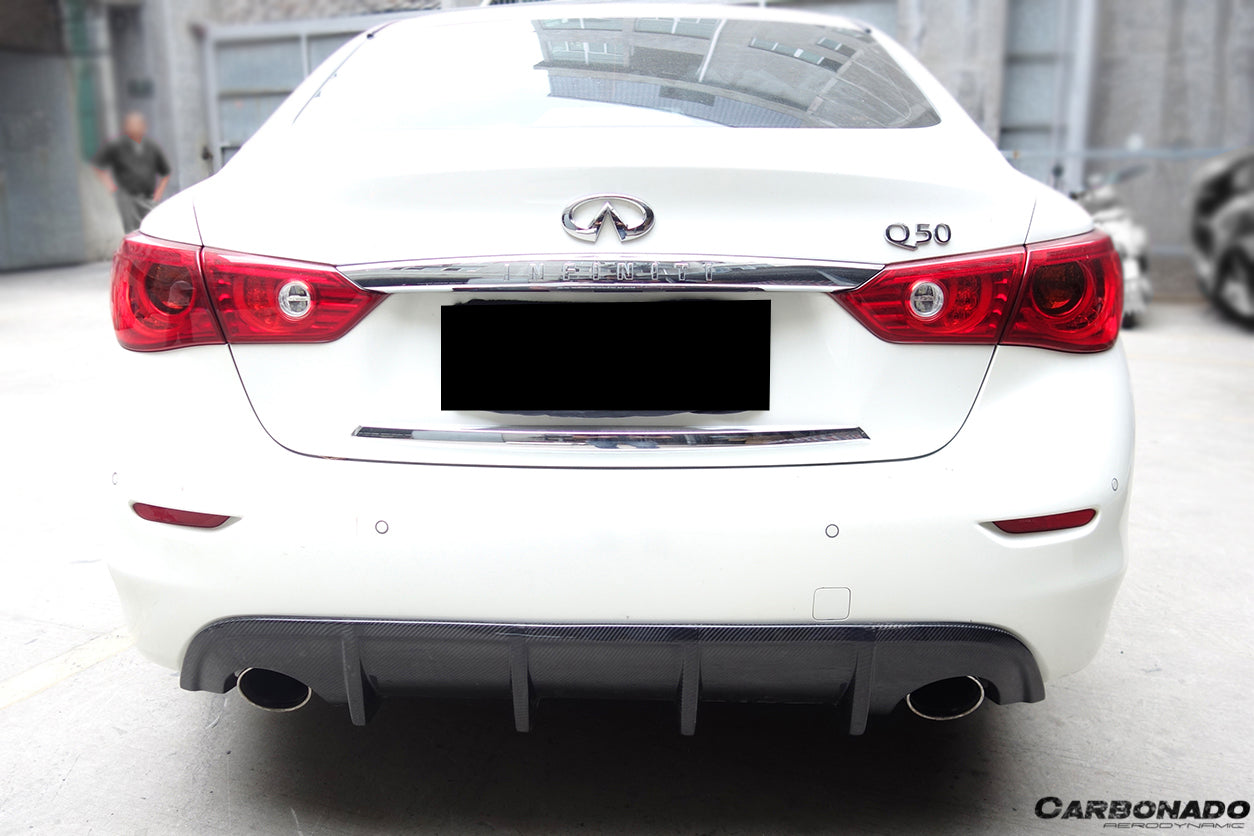 Carbonado 2014-2017 Infiniti Q50 Sedan SN Style Rear Lip
