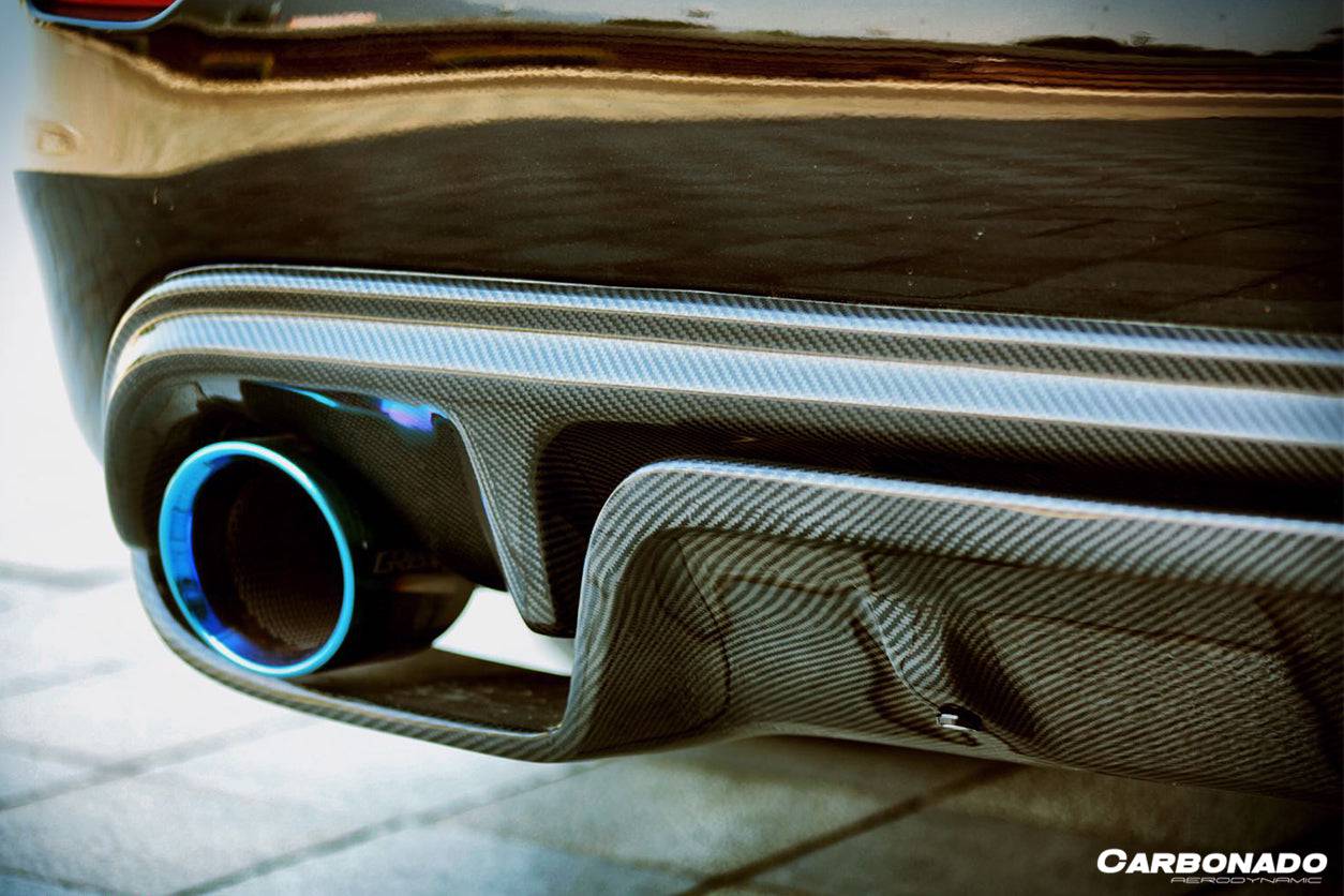 Carbonado 2014-2017 Infiniti Q50 Sedan VE Style Rear Lip and Diffuser
