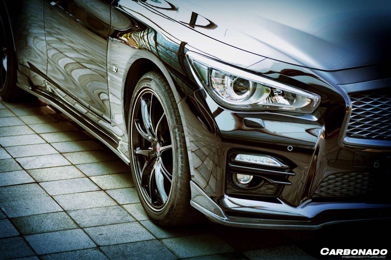 Carbonado 2014-2017 Infiniti Q50 Sedan SN Style Front Lip