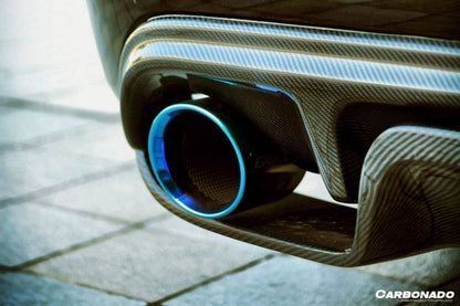 Carbonado 2014-2017 Infiniti Q50 Sedan VE Style Rear Lip and Diffuser