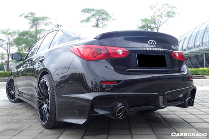 Alerón de maletero de fibra de carbono estilo SN para Infiniti Q50 Sedán 2014-2024