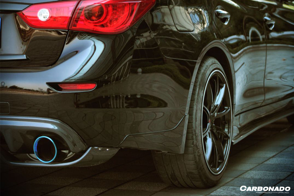 Carbonado 2014-2017 Infiniti Q50 Sedan VE Style Rear Lip and Diffuser