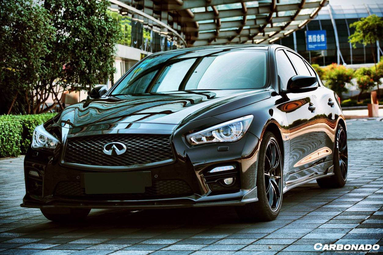 Carbonado 2014-2017 Infiniti Q50 Sedan SN Style Front Lip