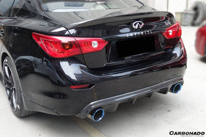 Carbonado 2014-2017 Infiniti Q50 Sedan VE Style Rear Lip and Diffuser