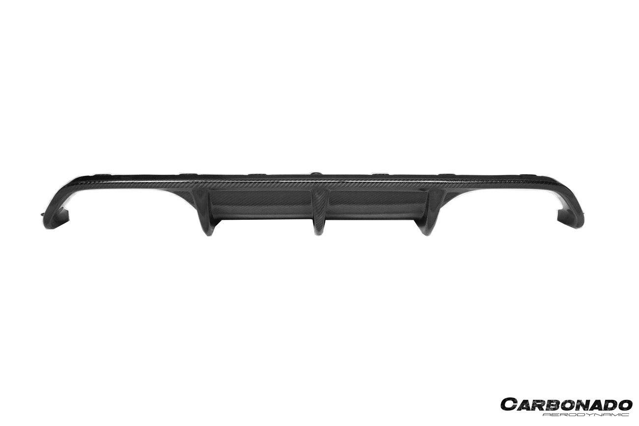 Carbonado 2014-2020 BMW M3 F80 M4 F82 VA Style Carbon Fiber Rear Diffuser and  Lip