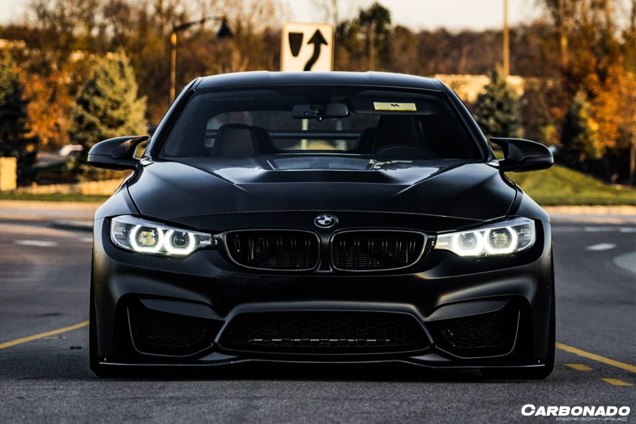 Borde delantero de fibra de carbono estilo SM para BMW M3 F80 M4 F82 (2014-2020)