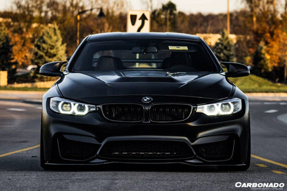 Borde delantero de fibra de carbono estilo SM para BMW M3 F80 M4 F82 (2014-2020)