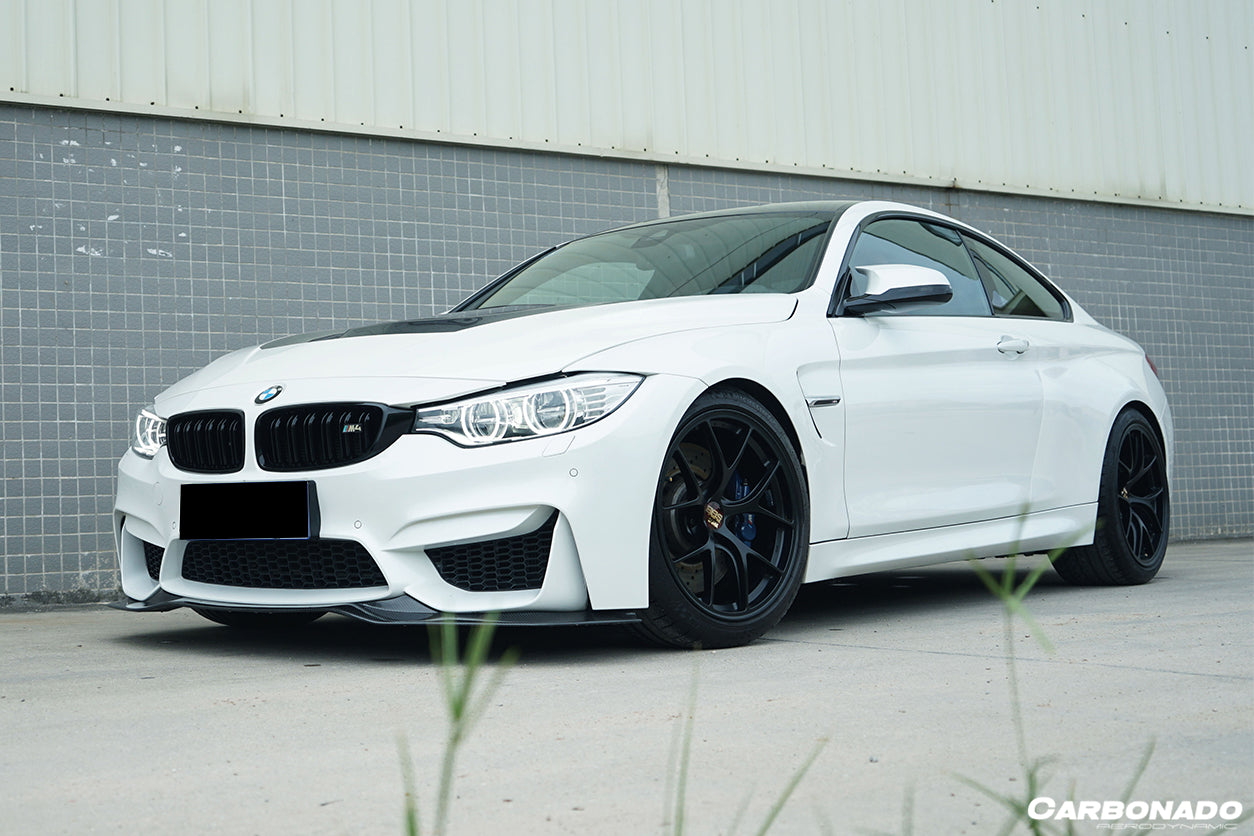 Borde delantero de fibra de carbono estilo SM para BMW M3 F80 M4 F82 (2014-2020)