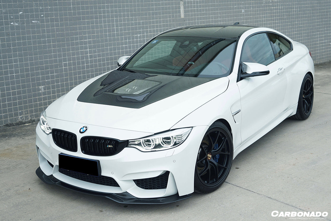Borde delantero de fibra de carbono estilo SM para BMW M3 F80 M4 F82 (2014-2020)