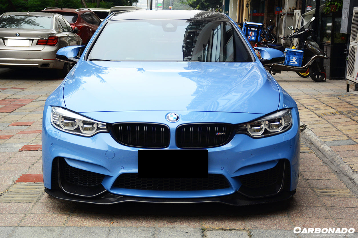 Borde delantero de fibra de carbono estilo SM para BMW M3 F80 M4 F82 (2014-2020)