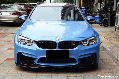 Borde delantero de fibra de carbono estilo SM para BMW M3 F80 M4 F82 (2014-2020)