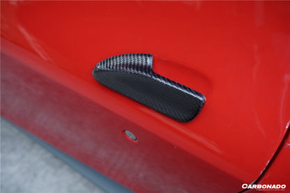 Manija de puerta de fibra de carbono estilo Ferrari 488 GTB y Spider MSY Carbonado 2015-2019