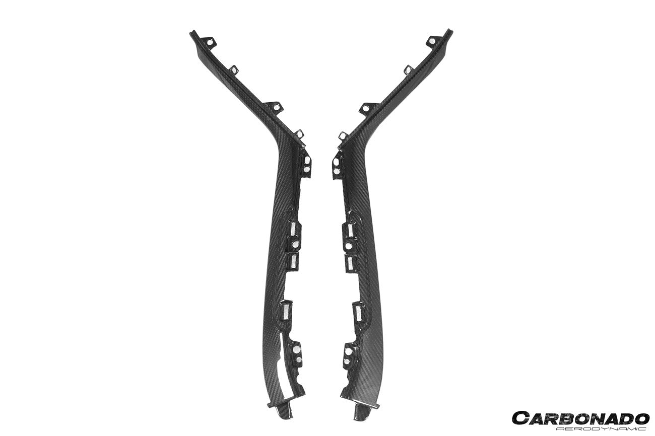 Carbonado 2015-2019 Lamborghini Huracan LP610  LP580  EVO OEM Style Autoclave Carbon Fiber Center Console Border Trim