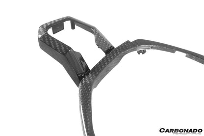 Moldura central del volante de fibra de carbono estilo autoclave para Lamborghini Huracan LP610 LP580 EVO (OEM) Carbonado 2015-2019