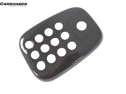 Carbonado 2015-2020 Ferrari 488 GTB Spider Dry Carbon Fiber Rear Black Light Cover With Camera Hole