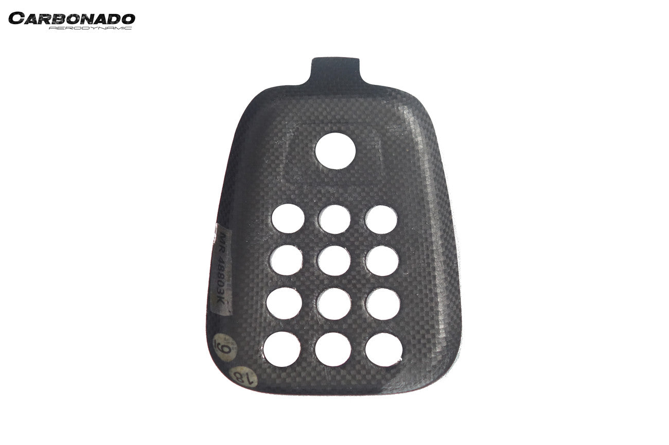 Carbonado 2015-2020 Ferrari 488 GTB Spider Dry Carbon Fiber Rear Black Light Cover With Camera Hole