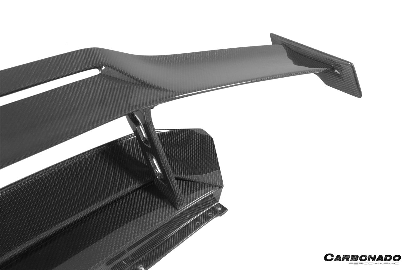 Carbonado 2015-2025 Lamborghini Huracan LP610  LP580  EVO  Tecnica OD Style Carbon Fiber Trunk Spoiler Wing with Base