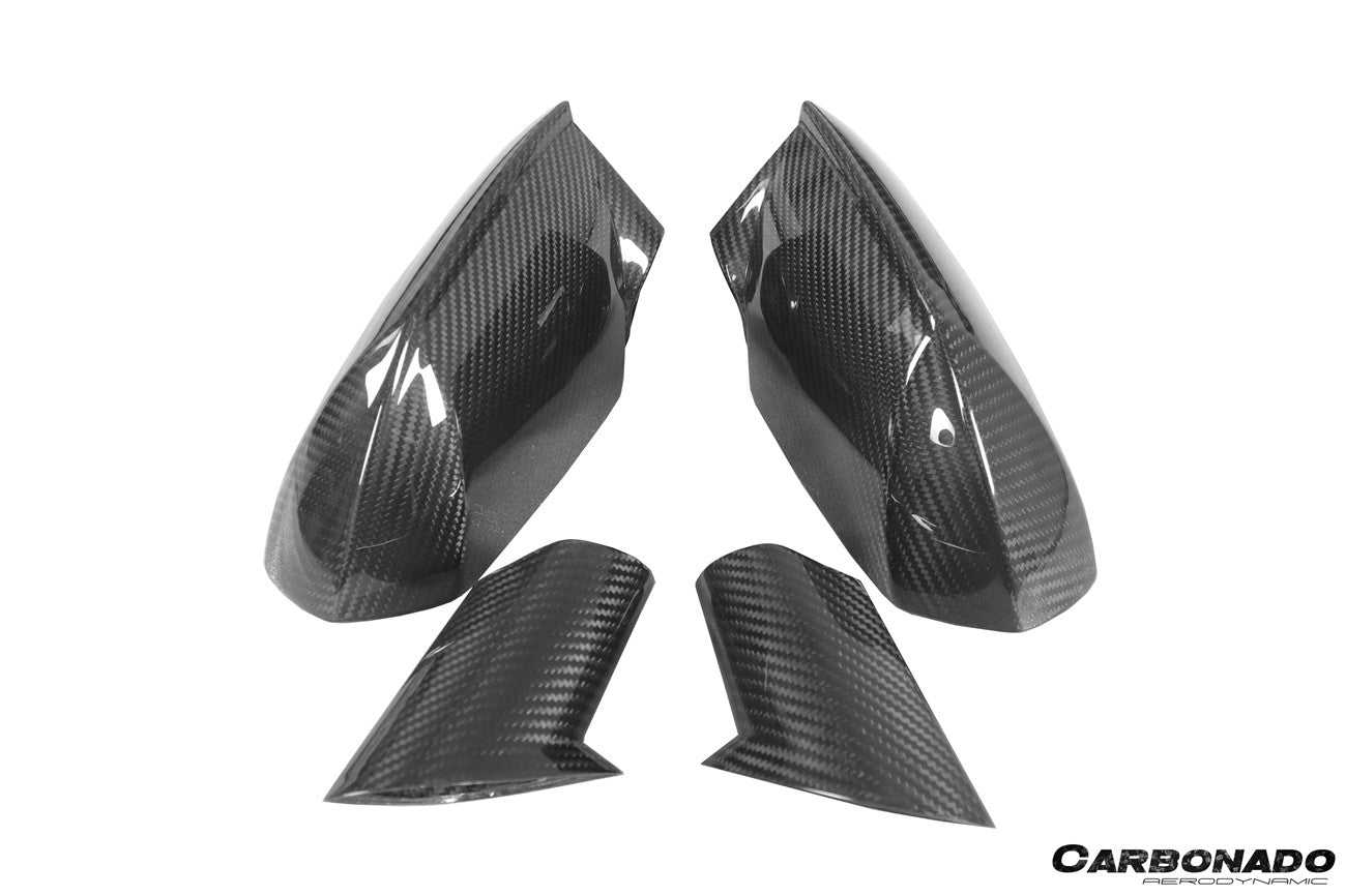 Carbonado 2015-2025 Lamborghini Huracan Autoclave Carbon Fiber Mirror Housing Replacement | LP610, LP580, EVO, STO, Tecnica, Performante