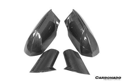 Carbonado 2015-2025 Lamborghini Huracan Autoclave Carbon Fiber Mirror Housing Replacement | LP610, LP580, EVO, STO, Tecnica, Performante