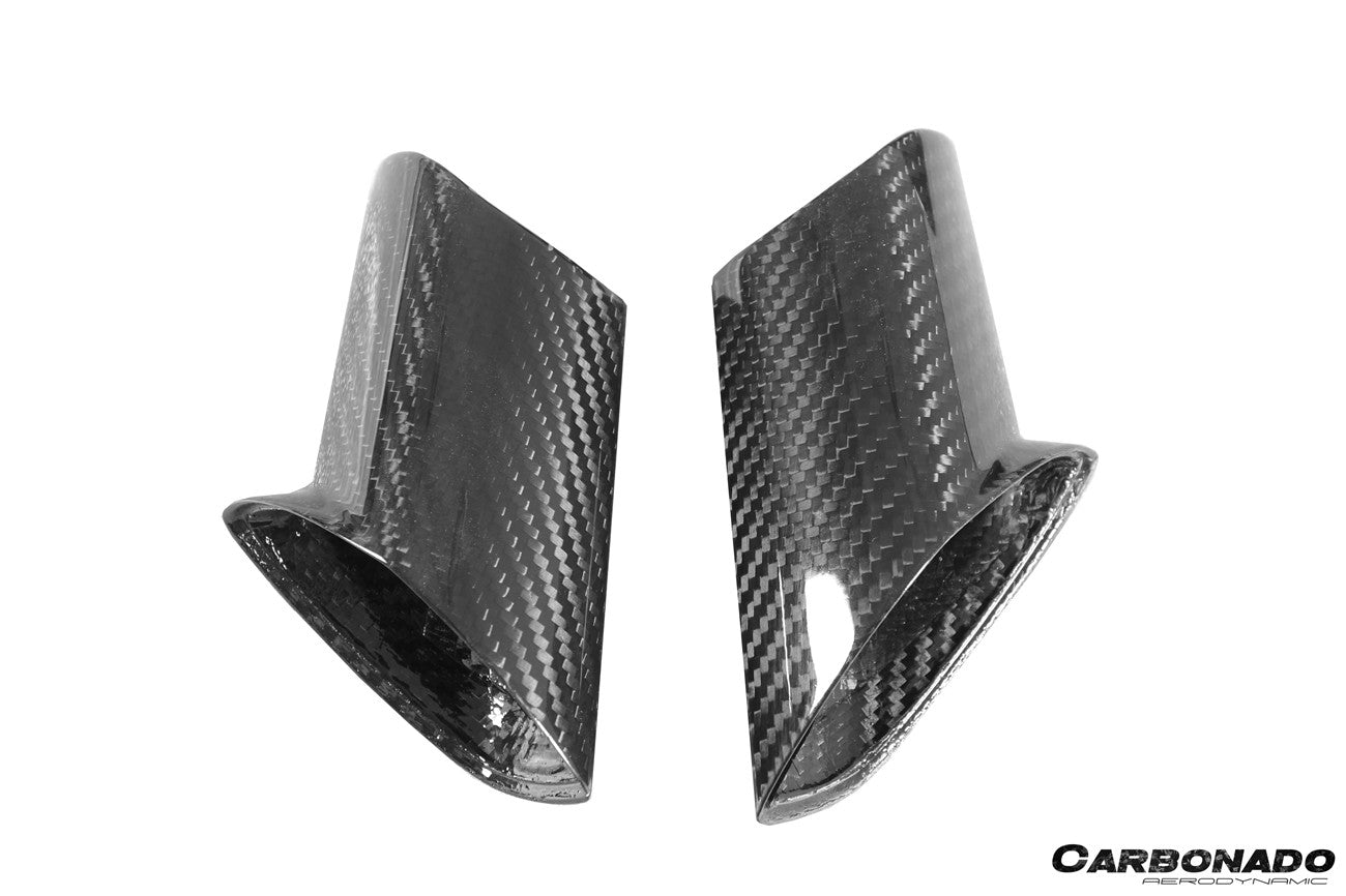 Carbonado 2015-2025 Lamborghini Huracan Autoclave Carbon Fiber Mirror Housing Replacement | LP610, LP580, EVO, STO, Tecnica, Performante