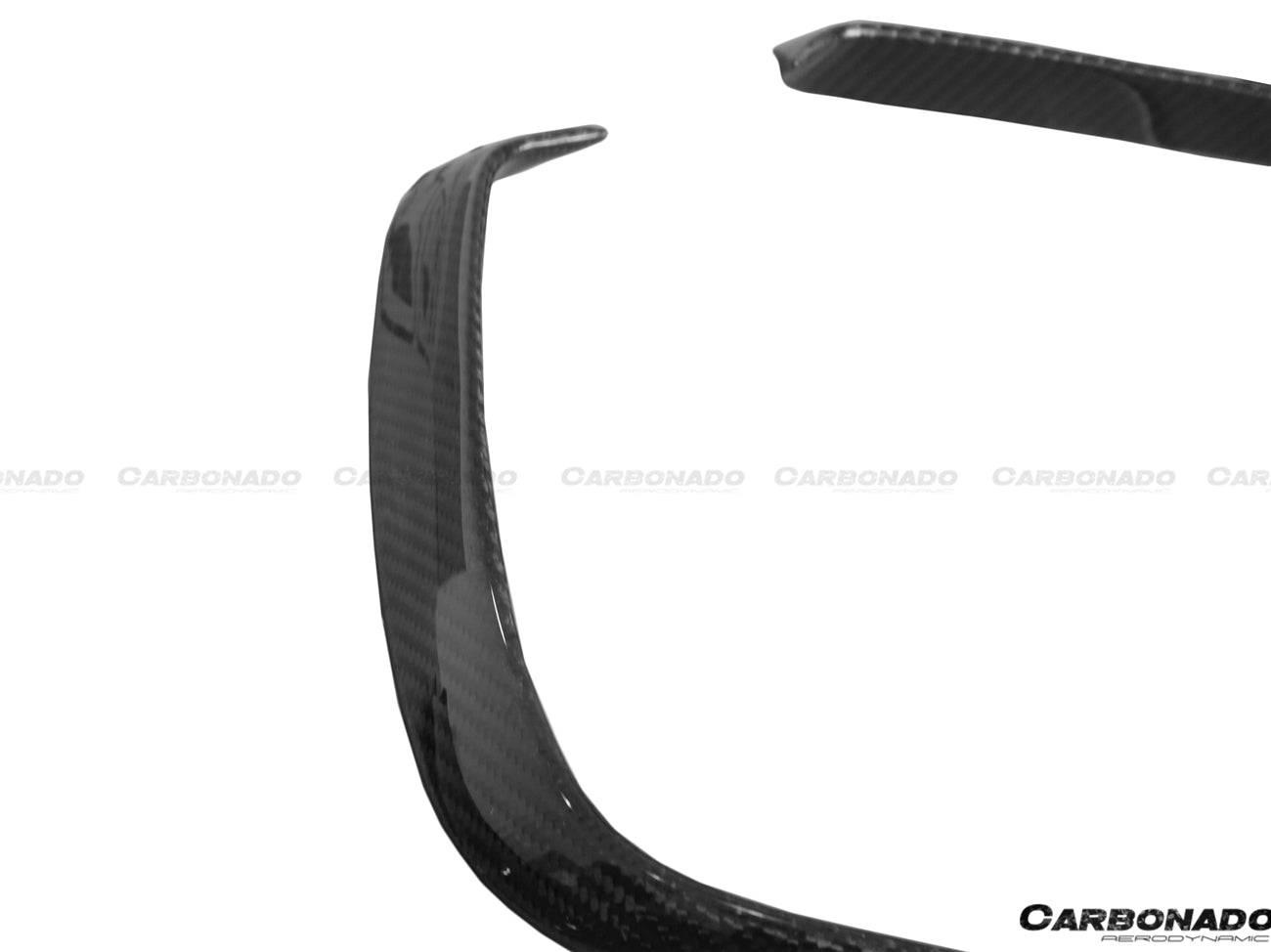 Carbonado 2016-2018  Mercedes Benz  W176 A45 AMG BKSS Style Carbon Fiber Rear Bumper Canards