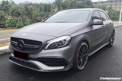 Carbonado 2016-2018  Mercedes Benz W176 A45 AMG BKSS Style Carbon Fiber Front Lip