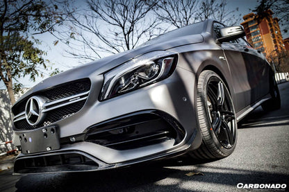 Carbonado 2016-2018  Mercedes Benz W176 A45 AMG BKSS Style Carbon Fiber Front Lip