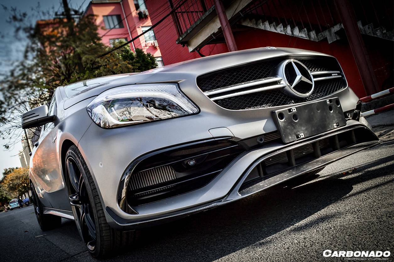 Carbonado 2016-2018  Mercedes Benz W176 A45 AMG BKSS Style Carbon Fiber Front Lip