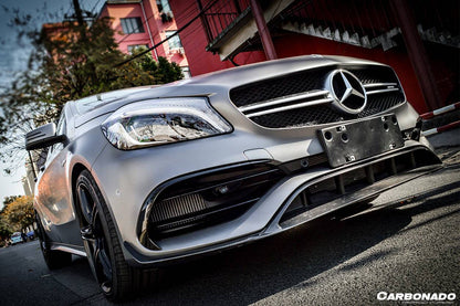 Carbonado 2016-2018  Mercedes Benz W176 A45 AMG BKSS Style Carbon Fiber Front Lip
