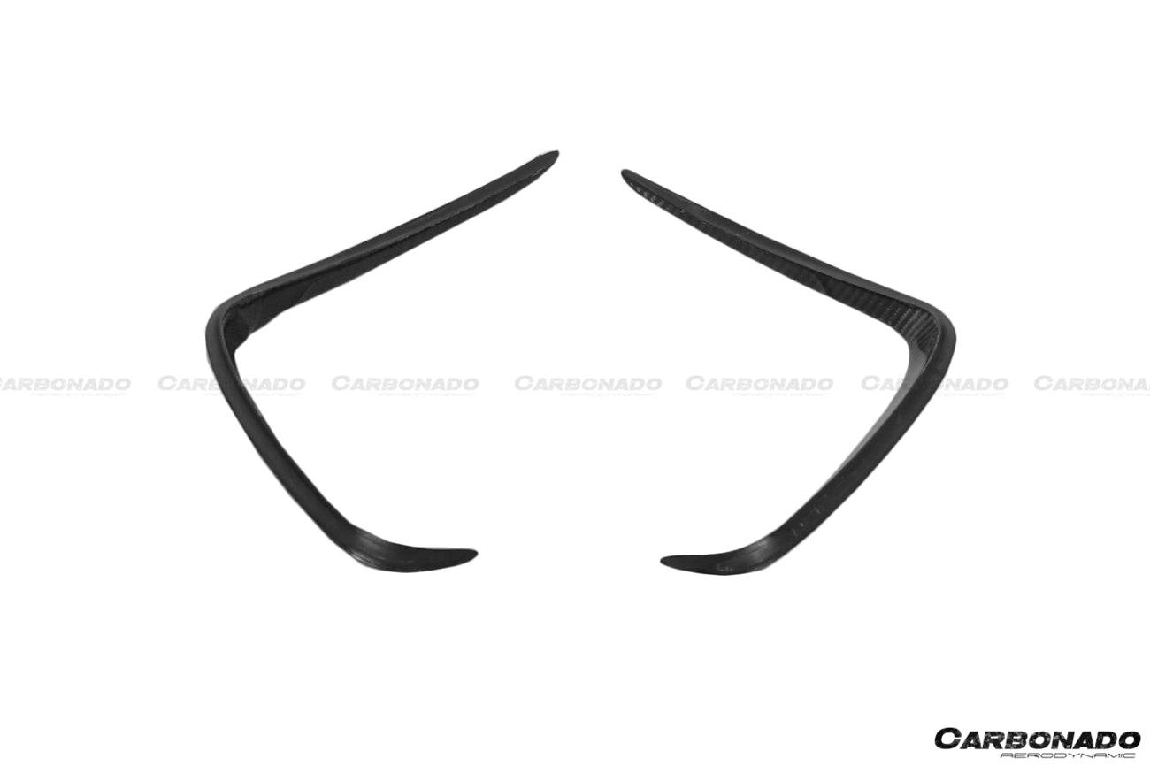 Carbonado 2016-2018  Mercedes Benz  W176 A45 AMG BKSS Style Carbon Fiber Rear Bumper Canards