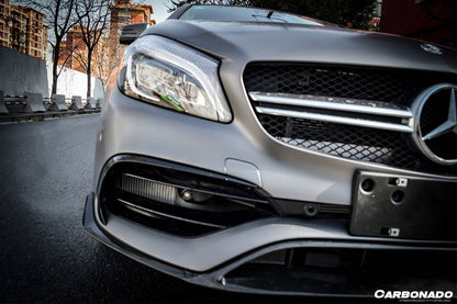 Carbonado 2016-2018  Mercedes Benz W176 A45 AMG BKSS Style Carbon Fiber Front Lip