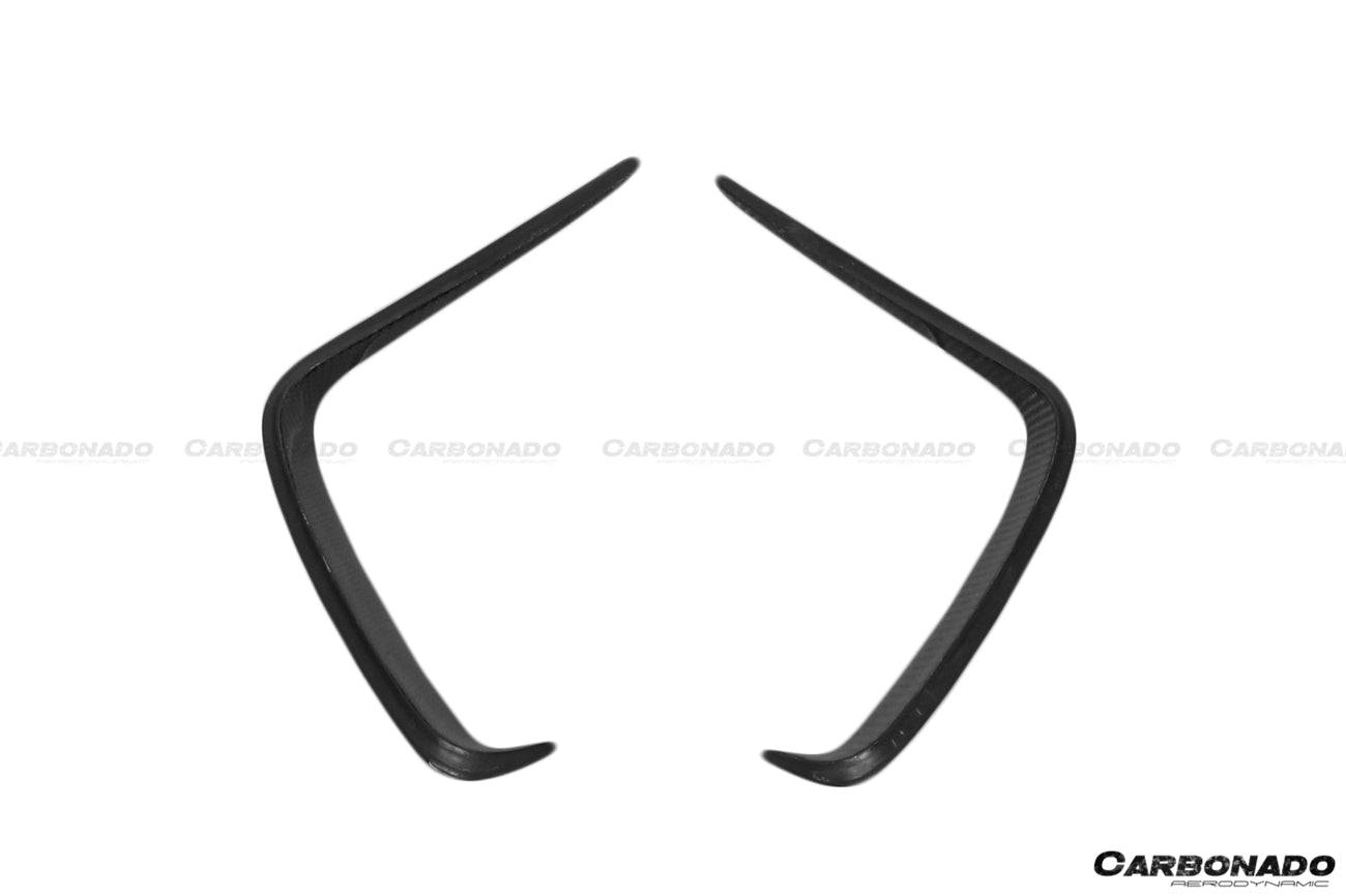 Carbonado 2016-2018  Mercedes Benz  W176 A45 AMG BKSS Style Carbon Fiber Rear Bumper Canards
