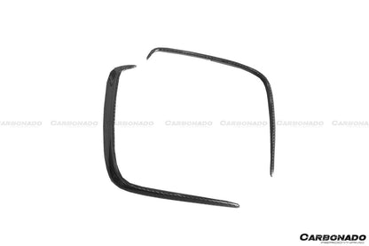 Carbonado 2016-2018  Mercedes Benz  W176 A45 AMG BKSS Style Carbon Fiber Rear Bumper Canards