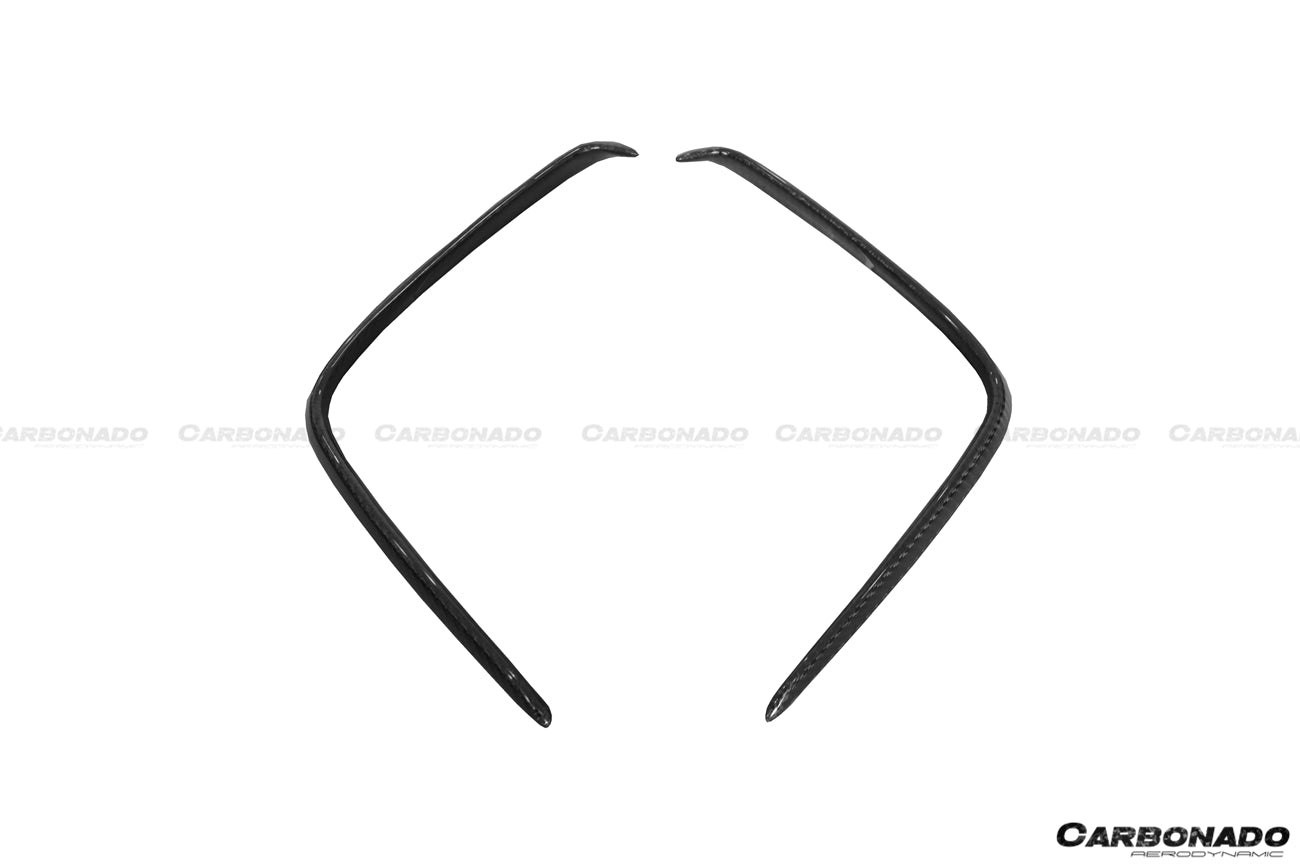 Carbonado 2016-2018  Mercedes Benz  W176 A45 AMG BKSS Style Carbon Fiber Rear Bumper Canards