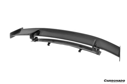 Carbonado 2016-2025 Audi R8 GEN2 Coupe ONLY GT Style DRY Carbon Fiber Trunk Wing with Base and Aluminum Legs
