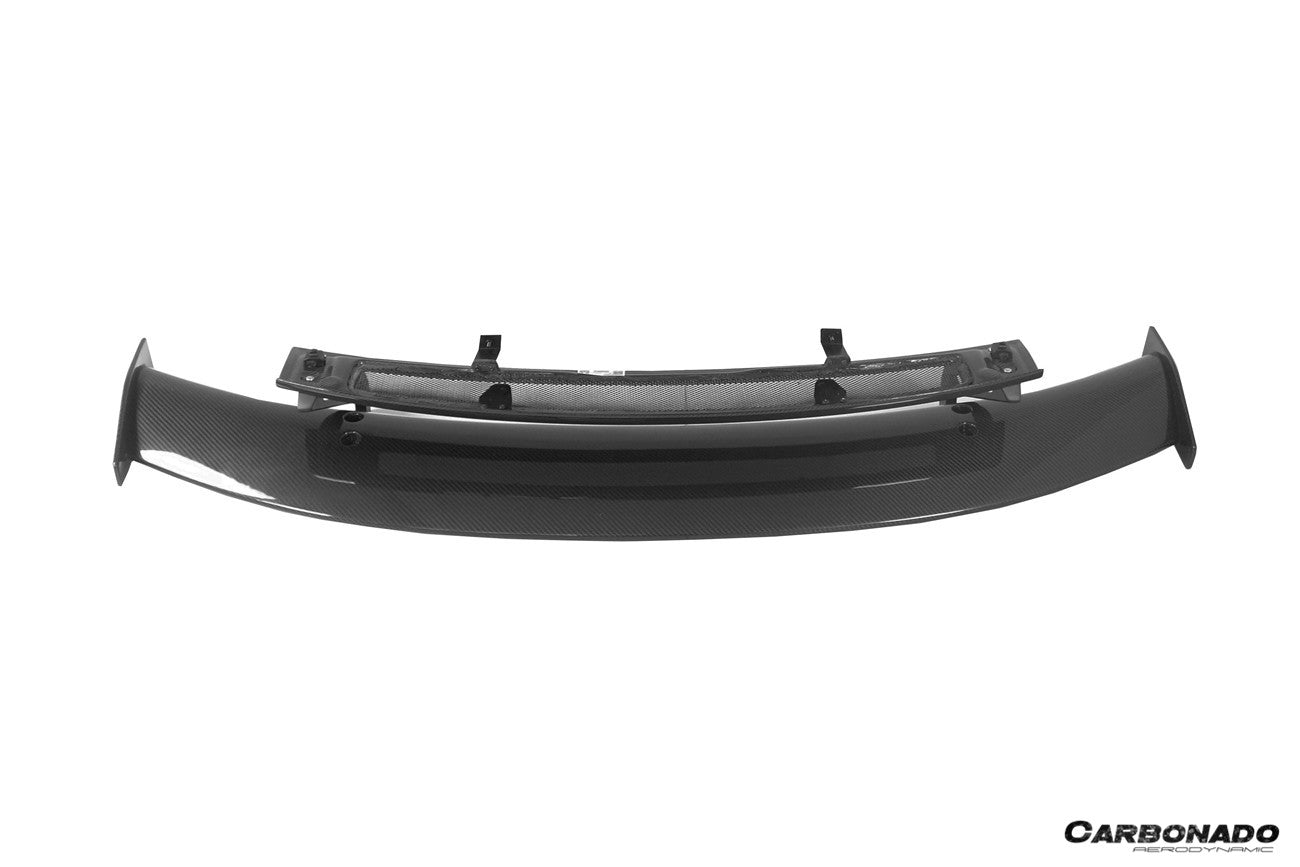 Carbonado 2016-2025 Audi R8 GEN2 Coupe ONLY GT Style DRY Carbon Fiber Trunk Wing with Base and Aluminum Legs