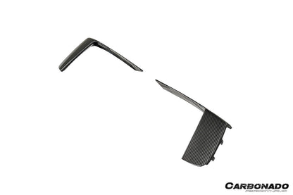 Molduras de luces de circulación diurna para parachoques delantero de fibra de carbono seco estilo OE Porsche 911 991.2 GT3 Carbonado 2017-2019