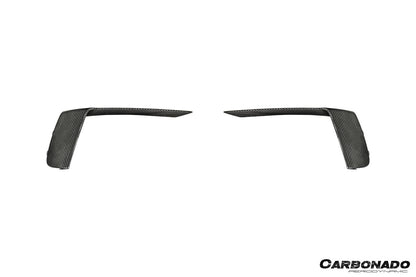 Molduras de luces de circulación diurna para parachoques delantero de fibra de carbono seco estilo OE Porsche 911 991.2 GT3 Carbonado 2017-2019
