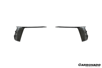Molduras de luces de circulación diurna para parachoques delantero de fibra de carbono seco estilo OE Porsche 911 991.2 GT3 Carbonado 2017-2019